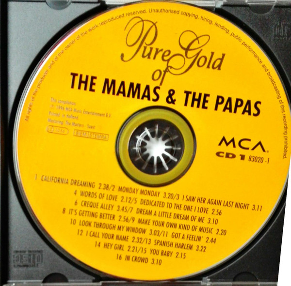 lataa albumi The Mamas & The Papas - Pure Gold Of