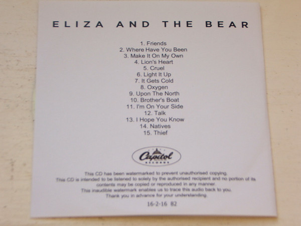 baixar álbum Eliza And The Bear - Eliza And The Bear