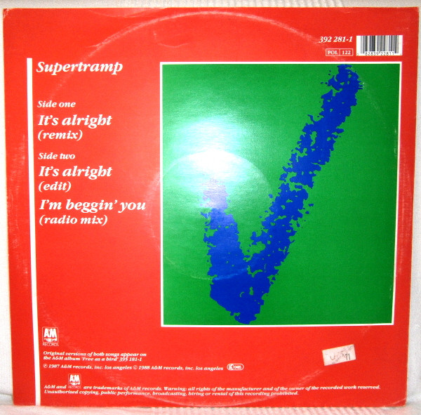 lataa albumi Supertramp - Its Alright Remix