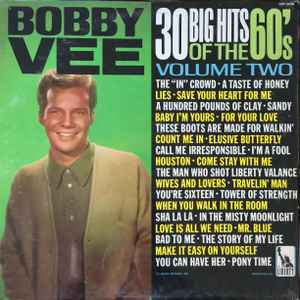 Bobby Vee - 30 Big Hits Of The 60's - Vol. 2 album cover