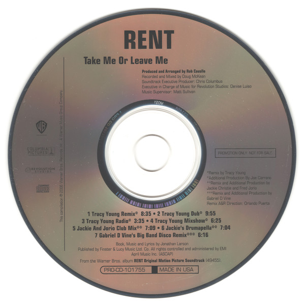 lataa albumi Rent - Take Me Or Leave Me Remixes