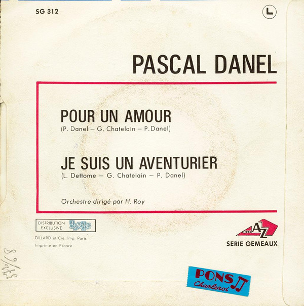 lataa albumi Pascal Danel - Pour Un Amour