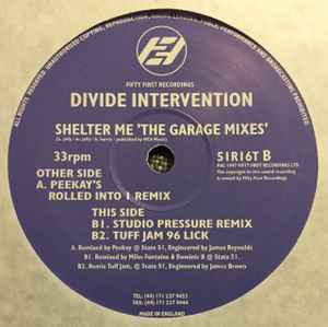 Shelter Me (The Garage Mixes) - Divide Intervention