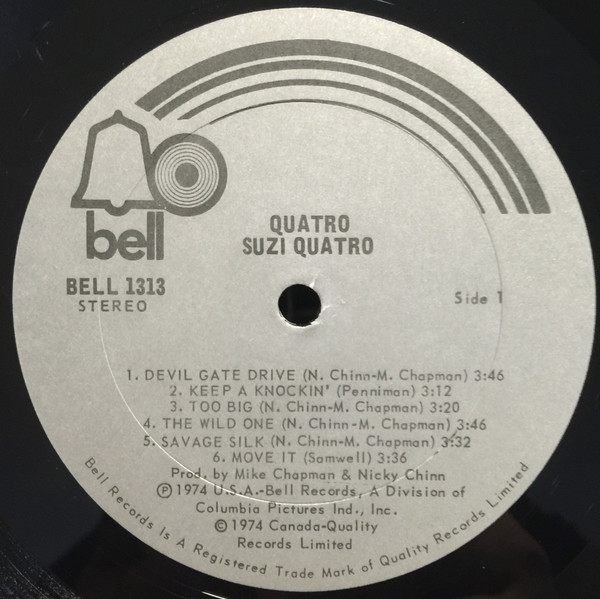 Suzi Quatro - Quatro | Bell Records (BELL 1313) - 3