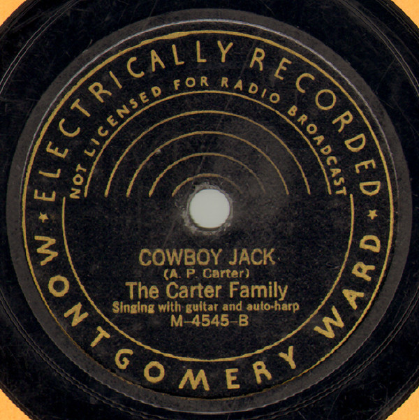 descargar álbum The Carter Family - On A Hill Lone And Gray Cowboy Jack