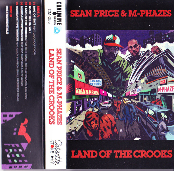 Sean Price & M-Phazes – Land Of The Crooks (2019, Blue/Green Swirl 