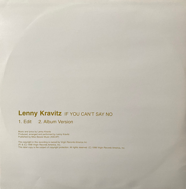 descargar álbum Lenny Kravitz - If You Cant Say No