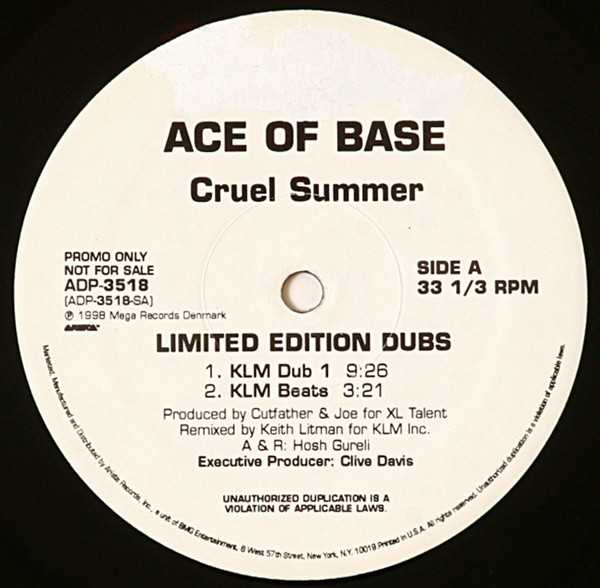 Ace of Base The Sign and Cruel Summer CD's - both Excellent 78221874021