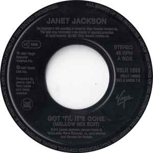 Janet Jackson – Got 'Til It's Gone (1997, Vinyl) - Discogs
