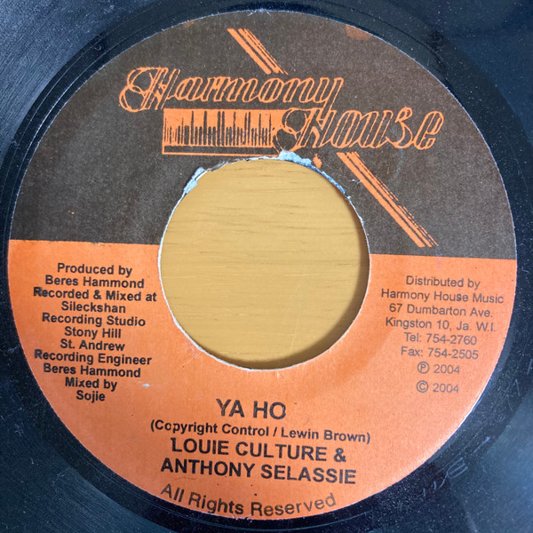 Louie Culture & Anthony Selassie – Ya Hoo (1999, Vinyl