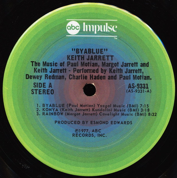 Keith Jarrett - Byablue | Impulse! (AS-9331) - 3