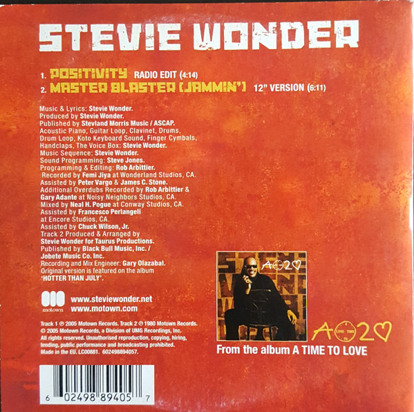 lataa albumi Stevie Wonder - Positivity