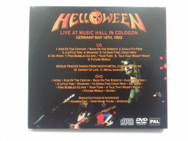 télécharger l'album Helloween - Live At Music Hall Cologon Germany May 14th 1992 CD DVD