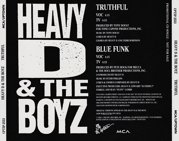 descargar álbum Heavy D & The Boyz - Truthful Blue Funk