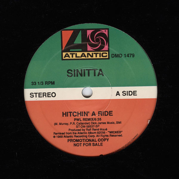 Sinitta – Hitchin' A Ride (1990, Vinyl) - Discogs