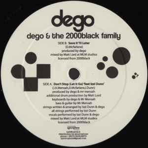 Dego & The 2000Black Family - Don't Stop (Let It Go) album cover