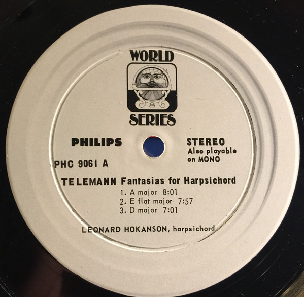 descargar álbum Leonard Hokanson, Georg Philipp Telemann - Fantasias For Harpsichord