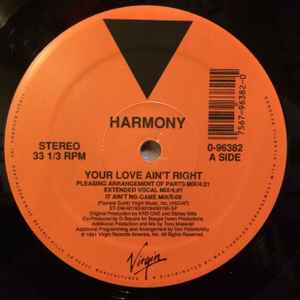 Harmony (3) - Your Love Ain't Right / Mother Africa