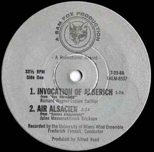 University Of Miami Wind Ensemble - Invocation Of Alberich album cover
