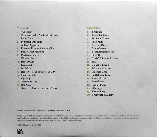 descargar álbum Trevor Alan Gomes & Sebastian Wolff - Piano Collections Pokémon Green