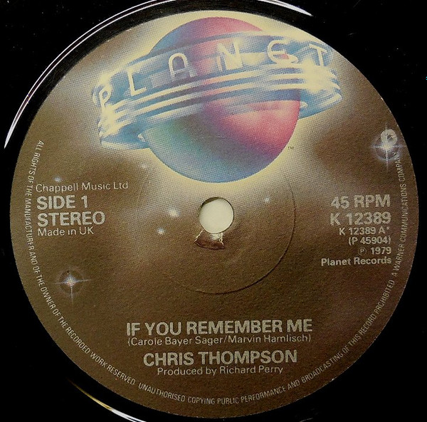 last ned album Chris Thompson - If You Remember Me