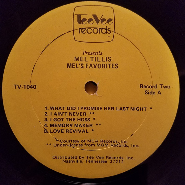 télécharger l'album Mel Tillis - Mels Favorites