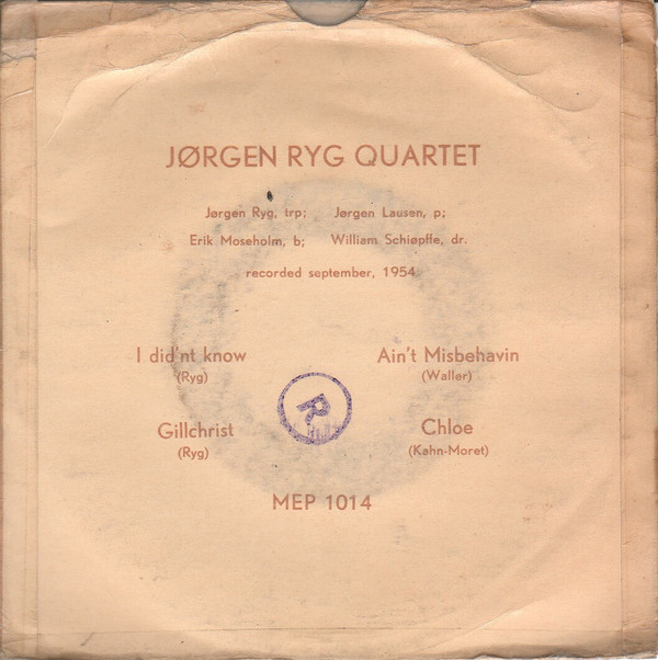 descargar álbum Jørgen Ryg Quartet - I Didnt Know Chloe Gillchrist Aint Misbehavin