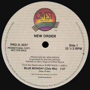 New Order – Blue Monday / Touched By The Hand Of God (1987, Vinyl