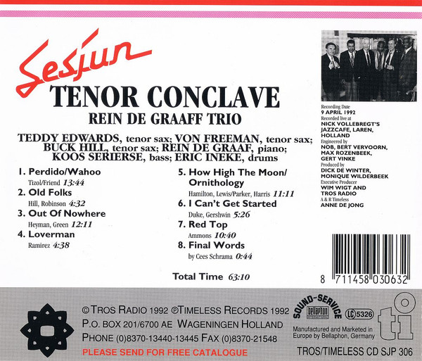 Album herunterladen The Rein De Graaff Trio - Tenor Conclave