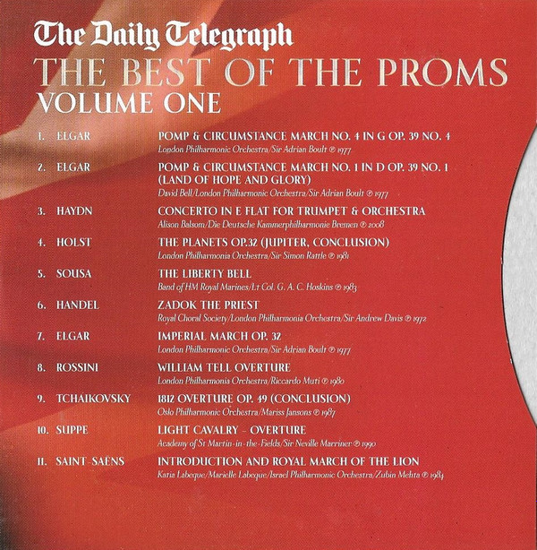 baixar álbum Various - The Best Of The Proms Volume One