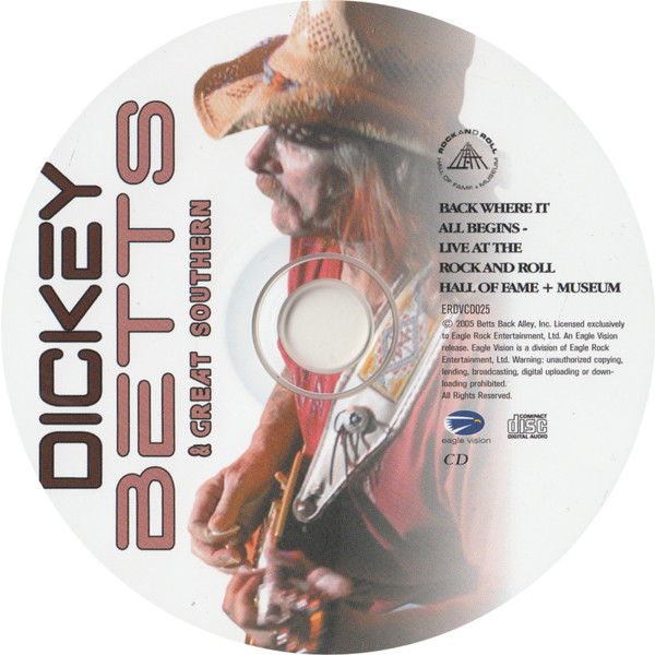 Dickey Betts & Great Southern – Back Where It All Begins (2005