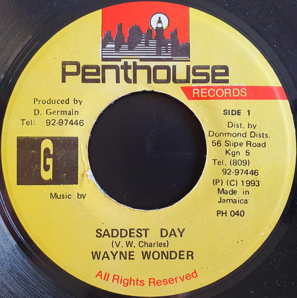 Wayne Wonder – Saddest Day (1993, Vinyl) - Discogs