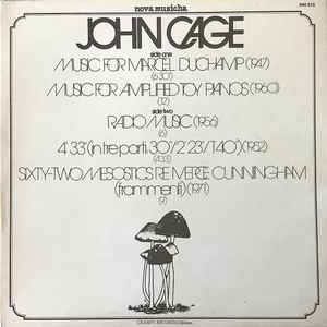 John Cage – John Cage (1975, Gatefold, Vinyl) - Discogs