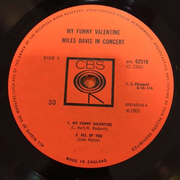Album herunterladen Miles Davis - My Funny Valentine Miles Davis In Concert