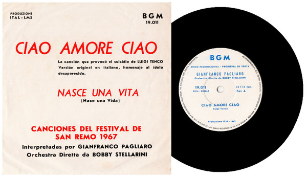 télécharger l'album Gianfranco Pagliaro - Ciao Amore Ciao Nasce Una Vita