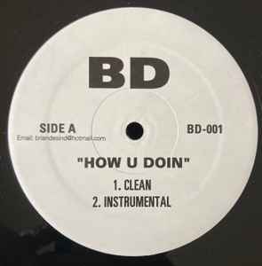 Brian Desind - How U Doin / Oh My God album cover