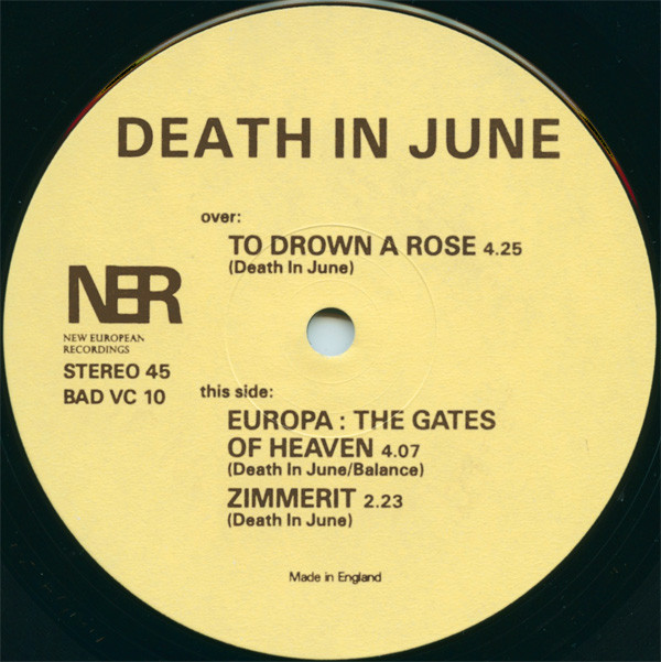 télécharger l'album Death In June - To Drown A Rose