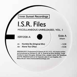 I.S.R. Files - Miscellaneous Unreleased, Vol. I