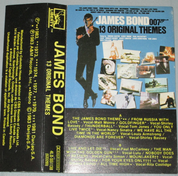 Various - James Bond - 13 Original Themes | Releases | Discogs