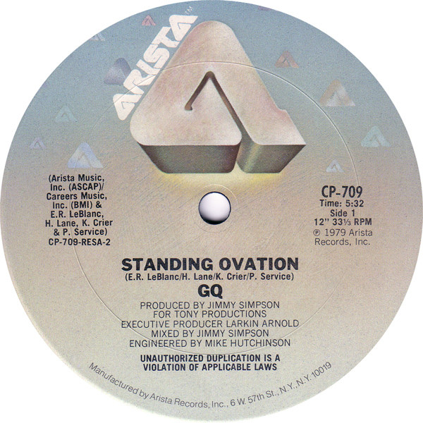 GQ – Standing Ovation (1979, Vinyl) - Discogs