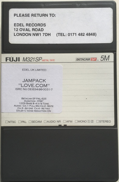 JamPack – Love.Com (1998, Betacam SP) - Discogs