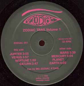 Zodiac Trax Volume 1 - Zodiac Trax