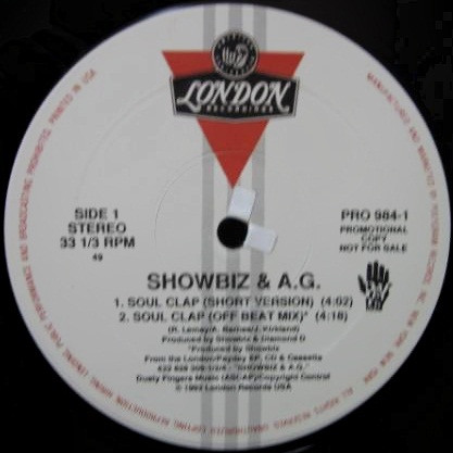 Showbiz & A.G. – Soul Clap / Party Groove (1992, CD) - Discogs