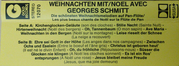 télécharger l'album Georges Schmitt - Weihnachten Mit Georges Schmitt Noël Avec Georges Schmitt