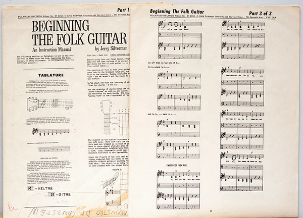 Jerry Silverman - Beginning Folk Guitar: An Instruction Record For Beginners | Folkways Records (FS 8353) - 6