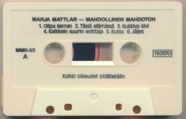 ladda ner album Marja Mattlar - Mahdollinen Mahdoton
