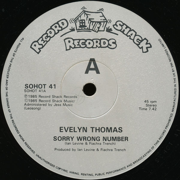 descargar álbum Evelyn Thomas - Sorry Wrong Number