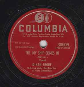 Dinah Shore - Till My Ship Comes In / Lover's Gold  album cover