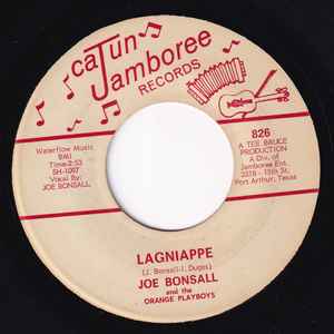 Joe Bonsall And The Orange Playboys - Lagniappe / Crying Heart Waltz album cover