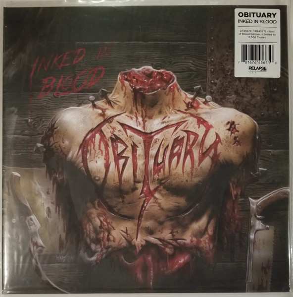 Obituary – Inked In Blood (2022, Pool Of Blood Edition, Vinyl 